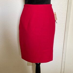 Dress Barn Red Pencil Skirt